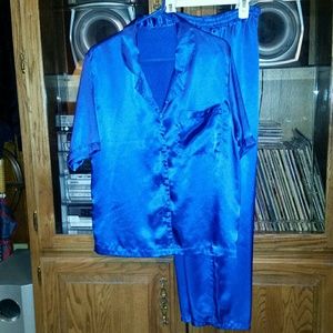 Satin pajamas